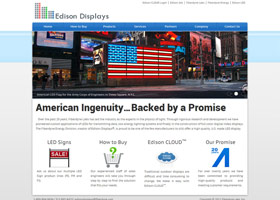 Edison Displays Website Thumbnail