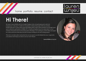 Lauren Mullen Portfolio Website Thumbnail