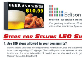 LED Sign Flier Thumbnail