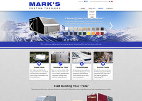 Mark's Custom Trailers Website Thumbnail